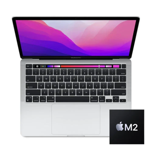 2022 Apple MacBook Pro 13-inch M2 8-Core CPU, 10-Core GPU (Touch Bar, 8GB Unified RAM, 256GB, Silver) - New / 1 Year Warranty