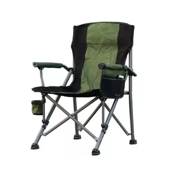 Durable Foldable Fishing and Camping Chair - Green