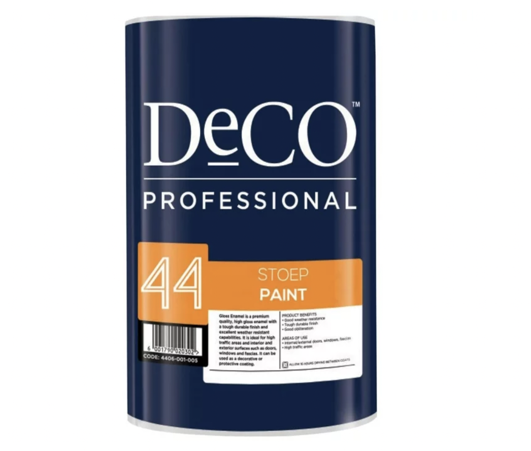 Deco Professional Stoep Paint 5Litre- 5L - Red