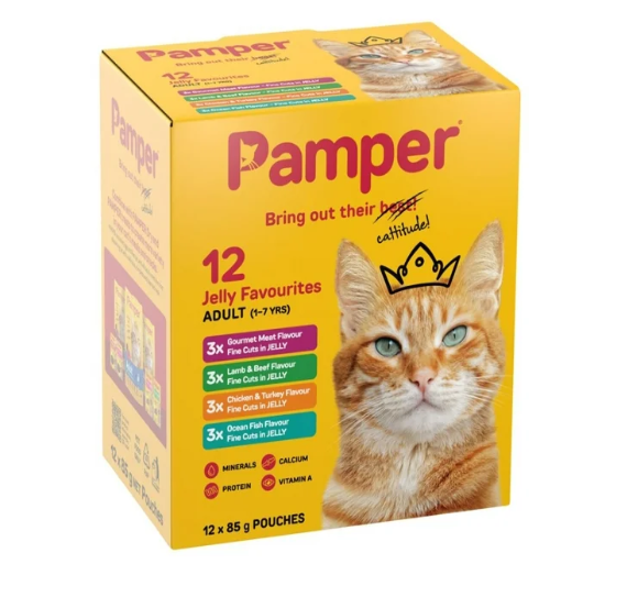 Pamper 12 x 85g Fine Cut Multipack