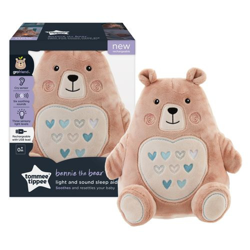 tommee tippee Grofriend - Bennie the Bear - Light and Sound sleep aid