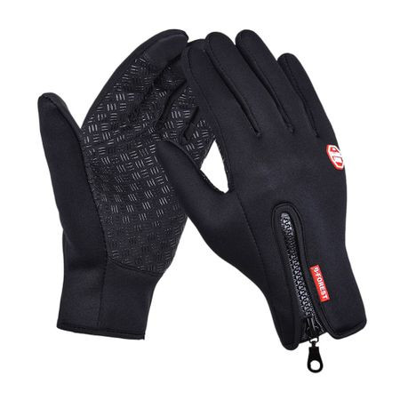 One Pair Waterproof Winter Gloves with Touch Screen & Fleece Liner