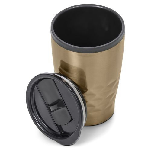 Love And Sparkles Love & Sparkles Gold Faceted Coffee Tumbler flask