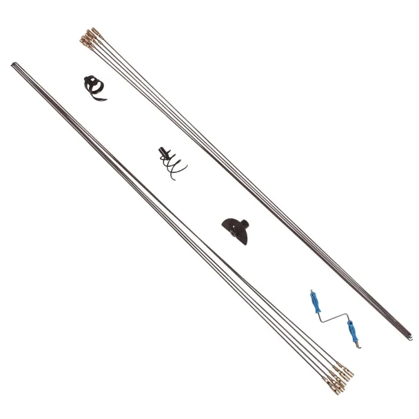 DRAINMAN SA Plumbers Drain Rod Set (6 MM) with Rubber Plunger