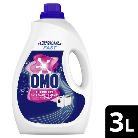 OMO Stain Removal Auto Washing Liquid Detergent with Comfort Freshness 3L
