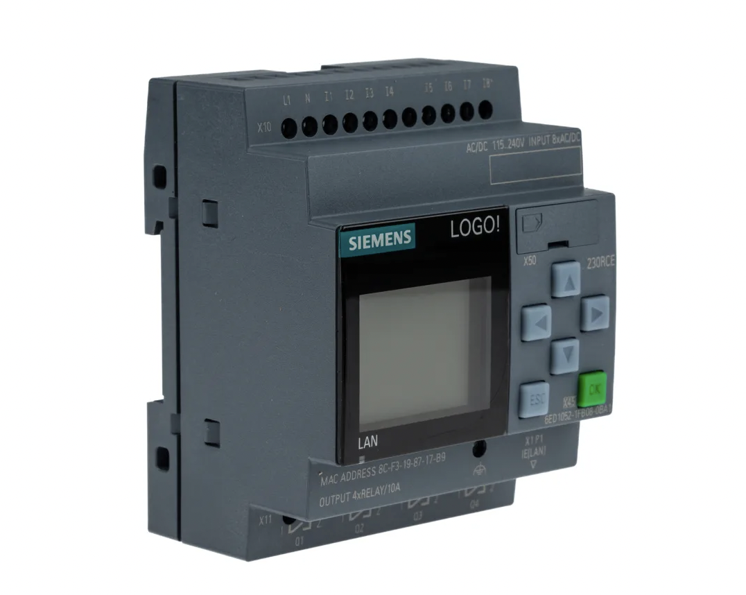 Siemens LOGO! Series PLC CPU for Use with LOGO! 8.3, 115 V ac/dc, 230 V ac/dc Supply, Relay Output, 12-Input, Digital