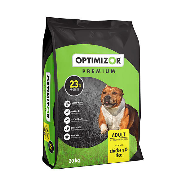 Optimizor Premium – Adult Chicken & Rice (20kg)