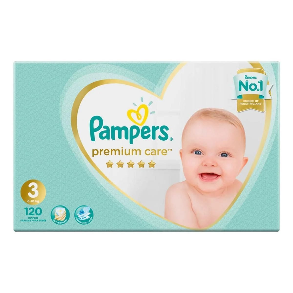 Pampers Premium Mega Box Set Size 3 120 //