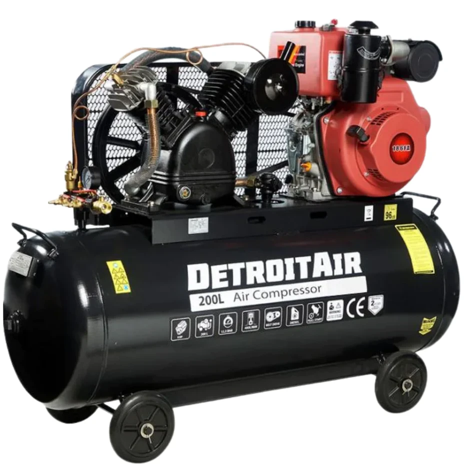 Air Compressor DETROIT CAST IRON 5.5Hp (4.0kw) 380V 8Bar