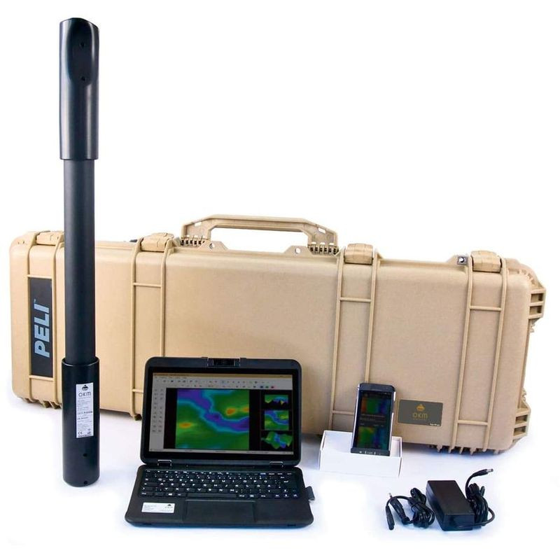 OKM FUSION LIGHT 3D GROUND SCANNER WITH SMARTPHONE & WINDOWS NOTEBOOK