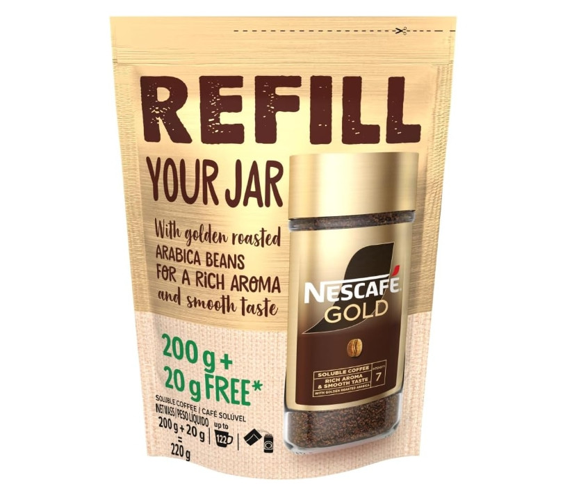 Nescafe GOLD Instant Coffee Refill Pack 220g