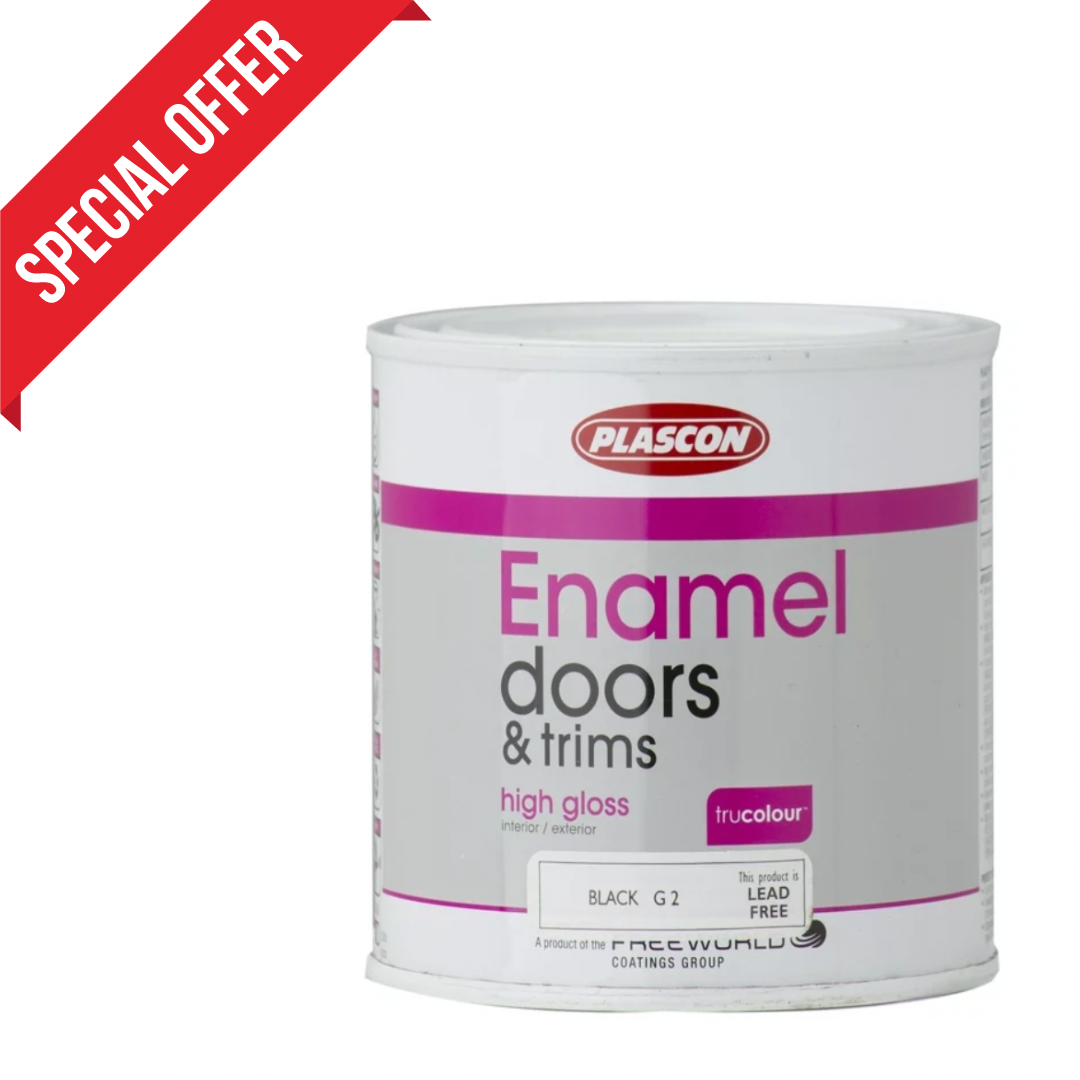 Plascon  500ML  Enamel Paint  Black