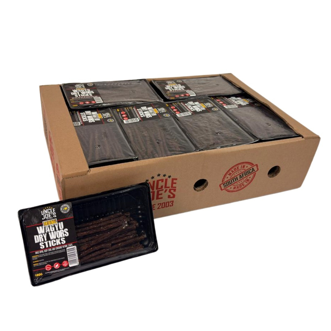 UNCLE JOE’S WAGYU DRYWORS STICKS 180G x30