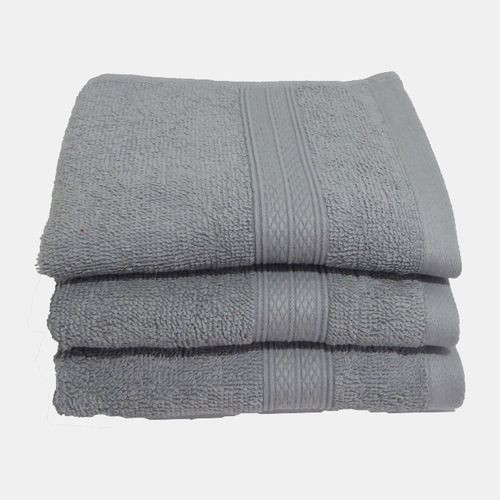 Bunty Bunty's Fringe Guest Towel 380GSM 030x050cms (3 Piece) - High Rise Grey