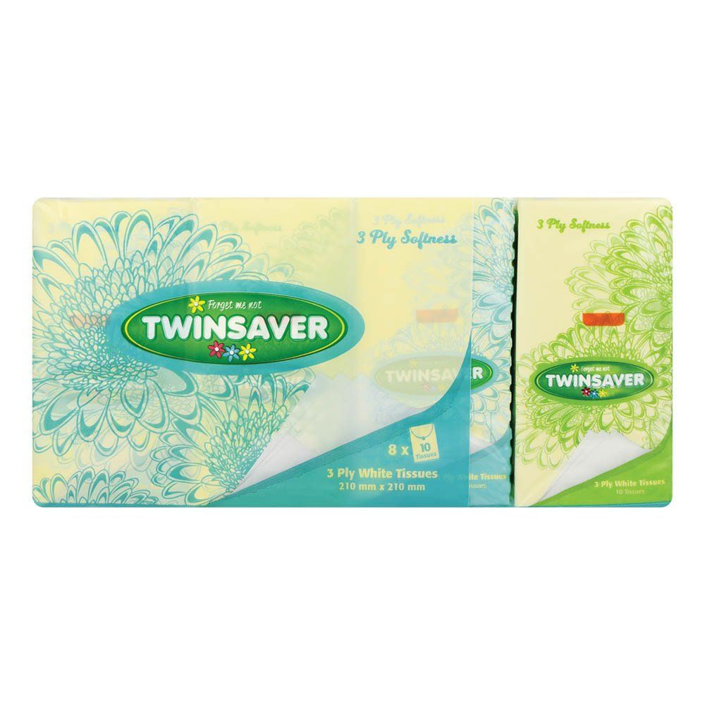 Twinsaver Facial Tissues 3ply Pocket Pack