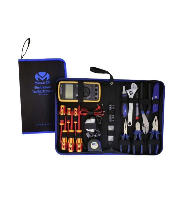 Marathon 32 Piece Electricians Toolkit in zip-up bag