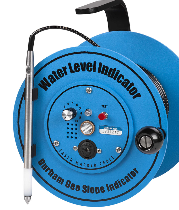 Durham Geo Slope Water-Level Indicator, 100´L Cable, 7˝ dia. Reel