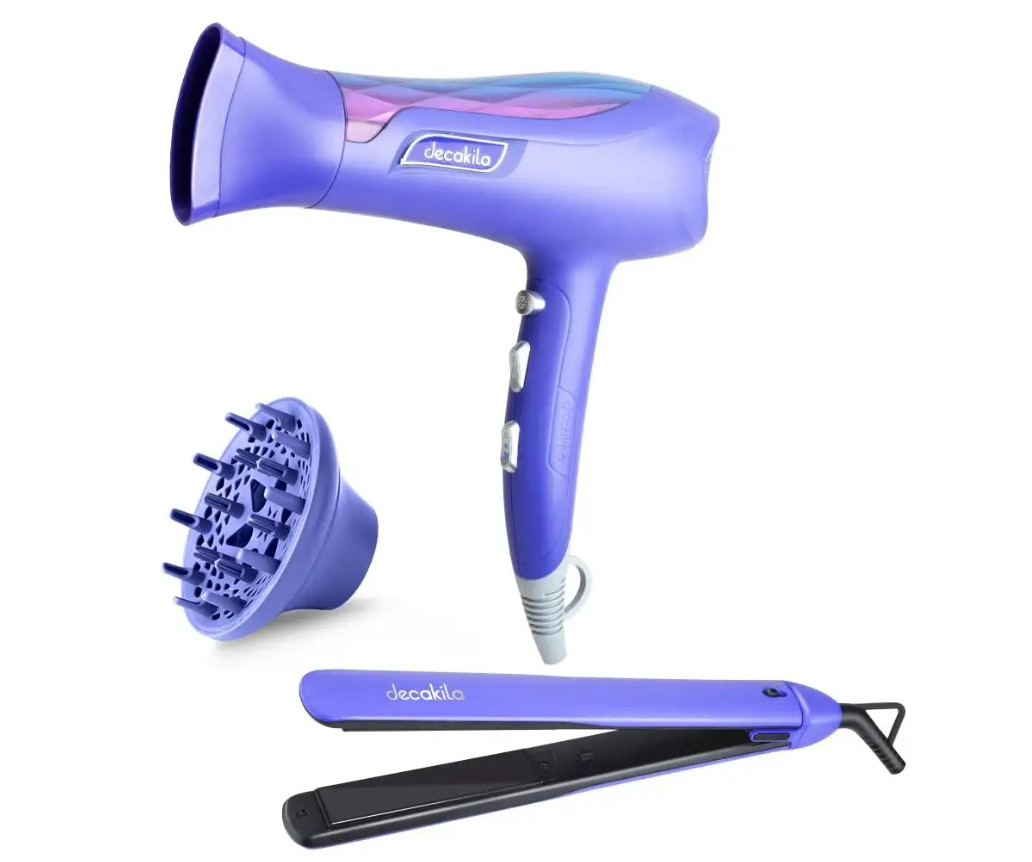 HAIR STYLER SET 1800-2200W & ACC PURPLE