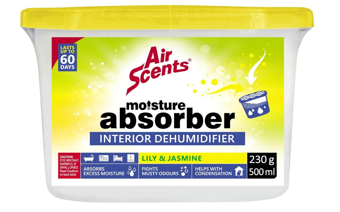 Air Scents Lemon and Jasmine Moisture Absorber Interior Dehumidifier 500 ml