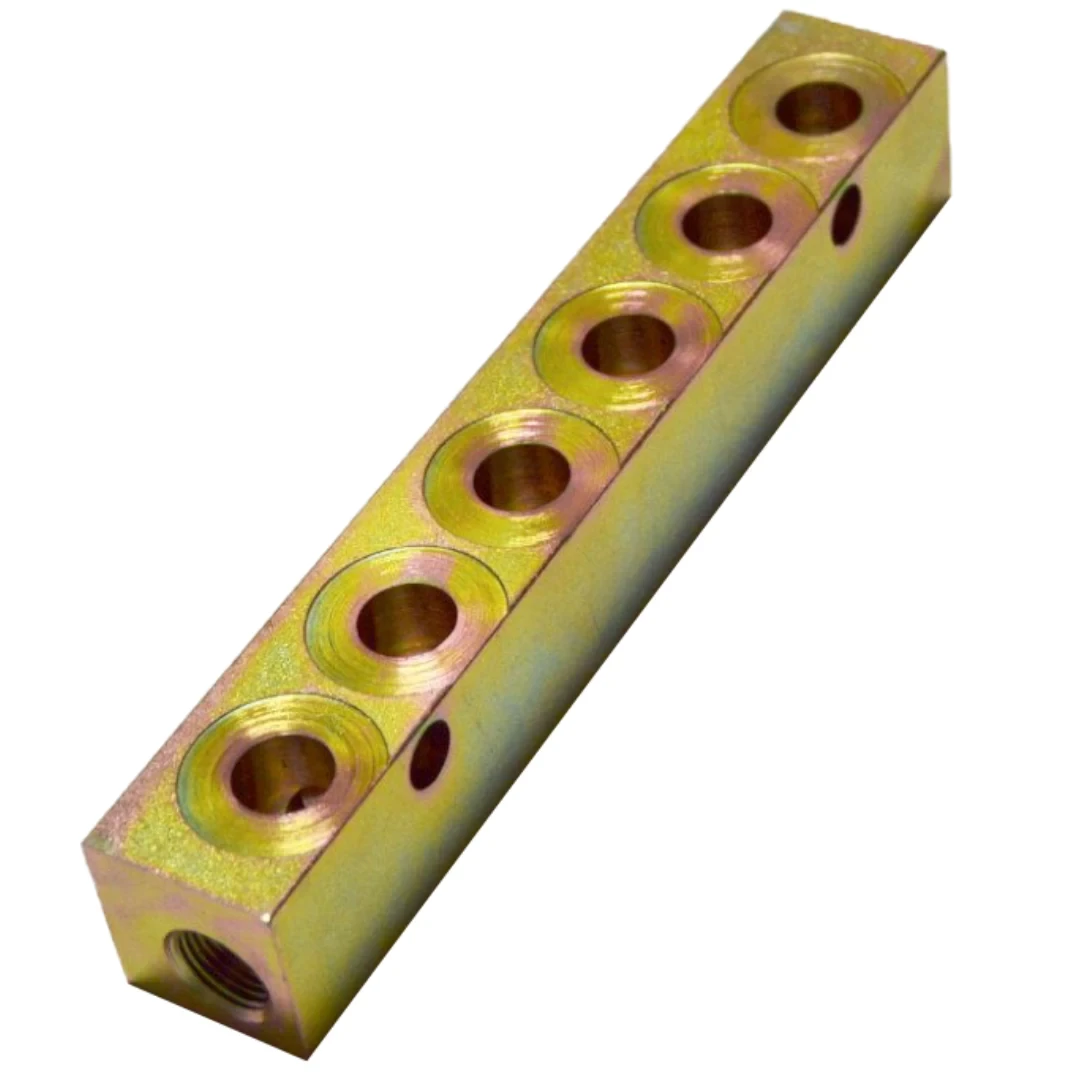 6 Bank SL-1 SL-V Manifold For Grease Injectors. Manifold 6 Bank for Injector SL-1 & SL-V