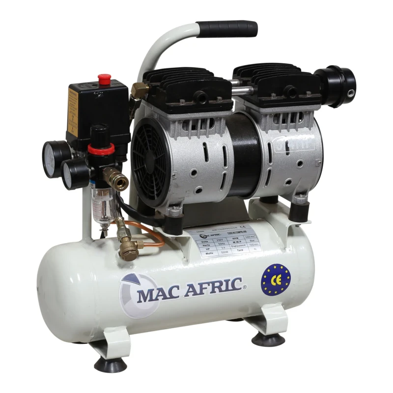 MAC AFRIC 6 Litre 0.75 KW (3/4 HP) 230 V Oil Free Air Compressor