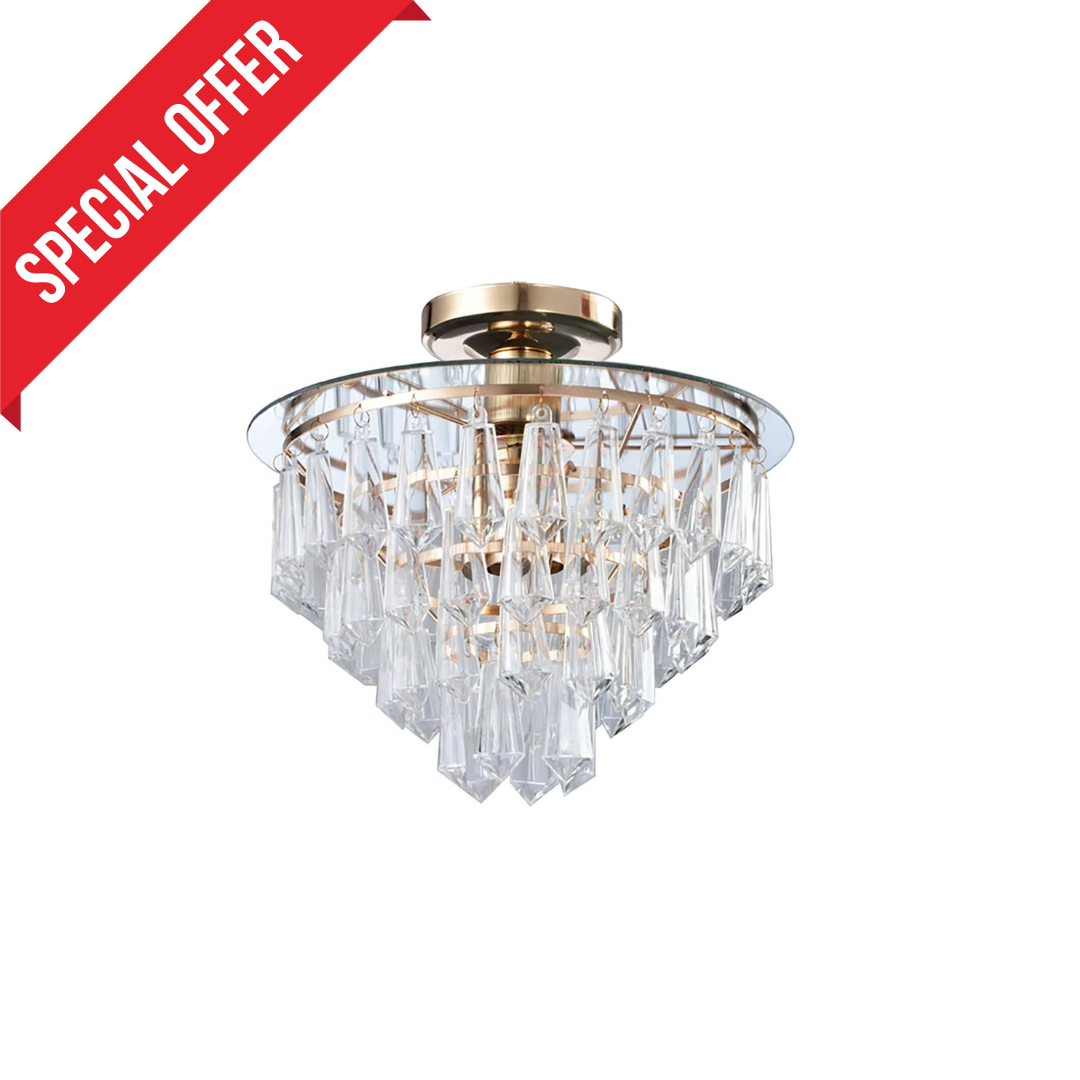 CEILING LIGHT-ACRYLIC TIER CHANDELIER