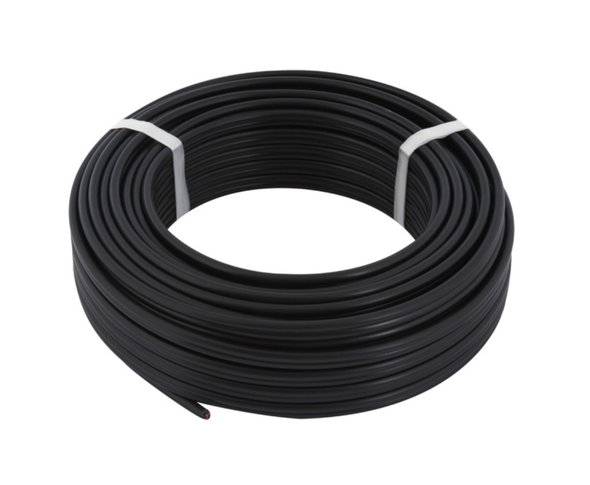 APDFE15BK20 Flat Twin and Earth Cable - Black (20m)