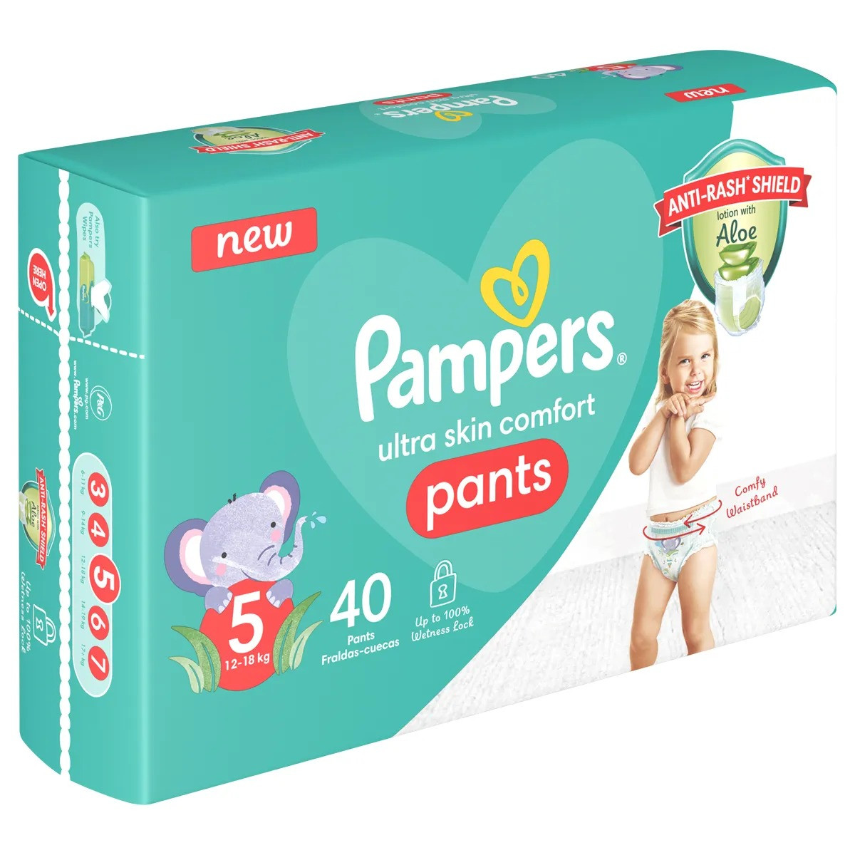 Pampers Active Baby Pants Size 5 Value Pack 40's
