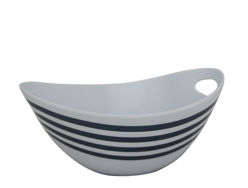 Melamine Nautical Salad Bowl Oval - 280mm