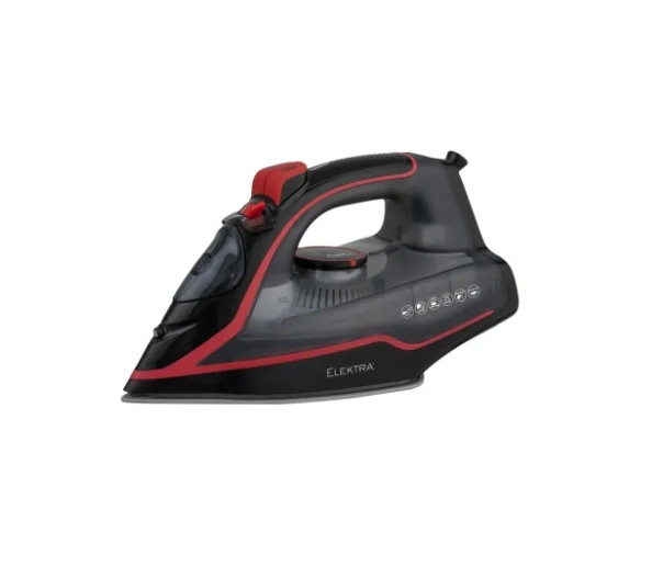 Elektra Ceramic Steam Iron 2600w - Black Red