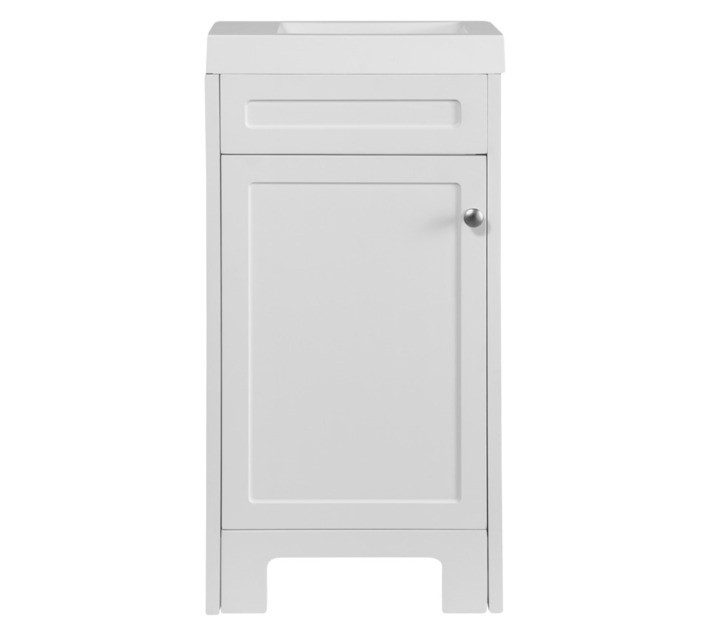 Lusso Contemporary Guest Vanity Cabinet White 450 x 250 x 865 mm