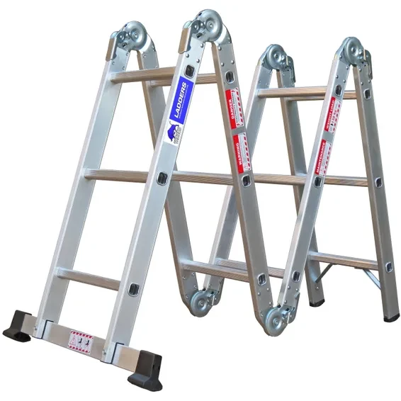 Aluminium Ladder Multipurpose 3.3M (115kg Max Working Load) Taurus