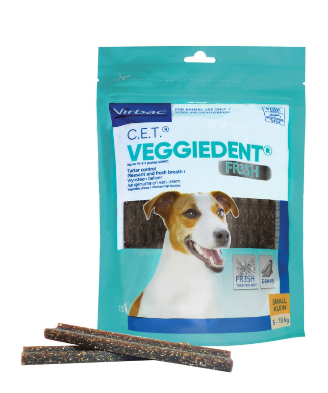 Veggiedent Fresh Dental Chews for Dogs – Small (15)