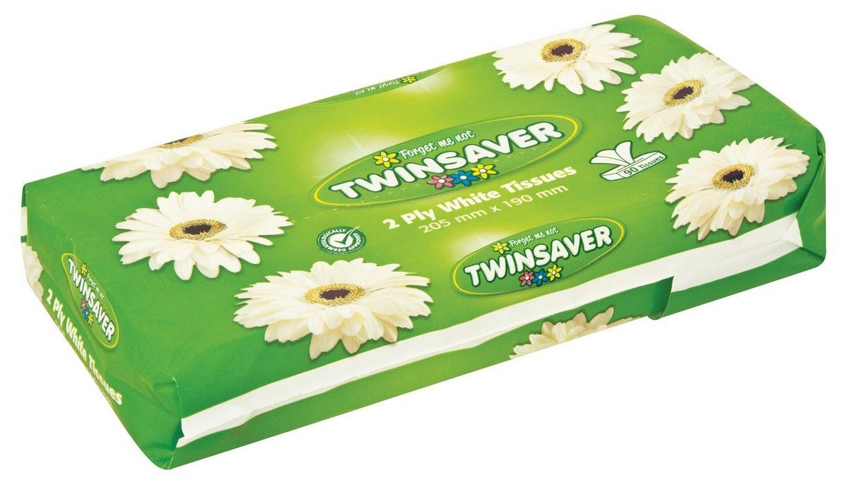 Twinsaver Facial Tissues Soft Pack 90's