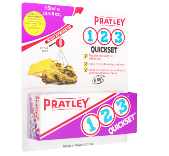 PRATLEY 1-2-3 ADHESIVE 15ML - BONDS MIRRORS TO WINDSCREENS