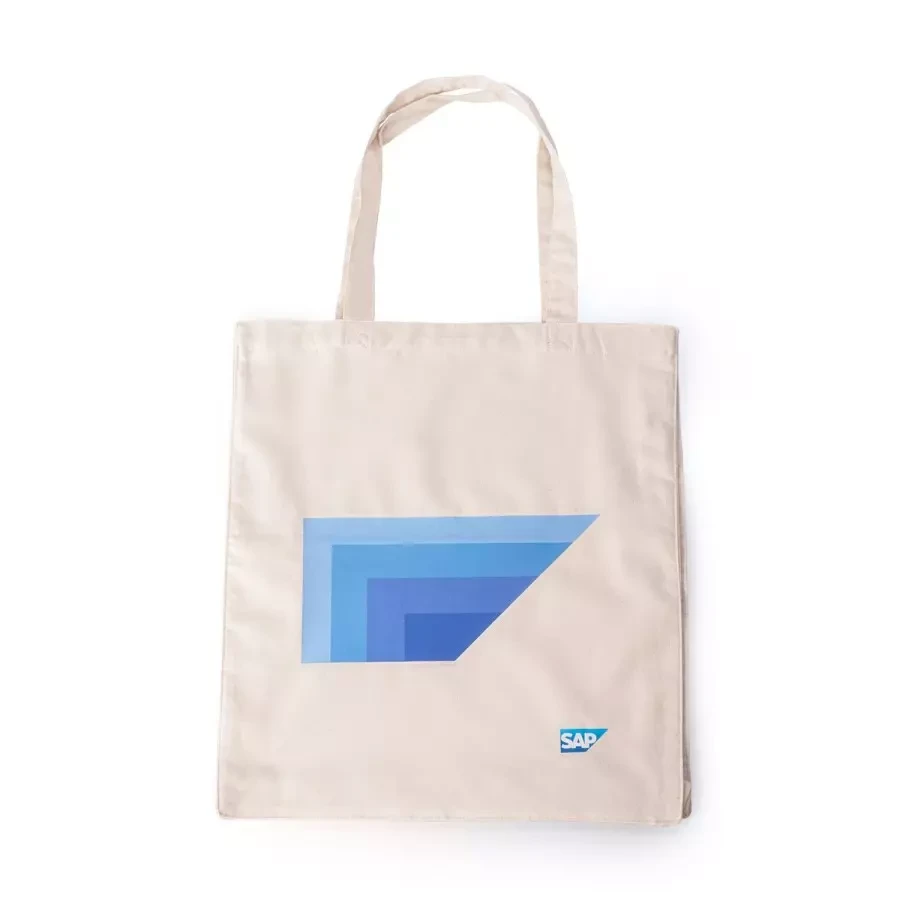 SAP recycelte Baumwolltasche, nature