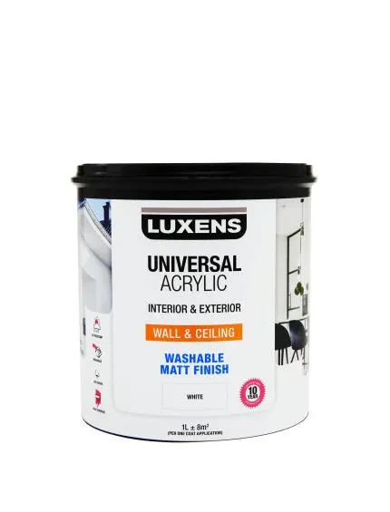 Luxens Universal Acrylic Paint White 1L