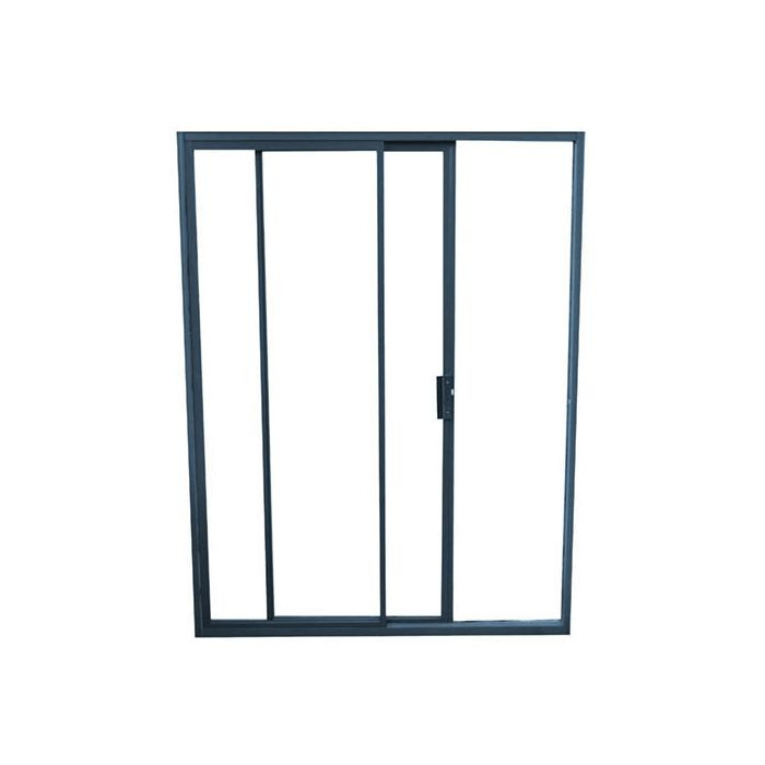 Charcoal Aluminium 2 Panel Sliding Door 1500 x 2100mm OX1521C