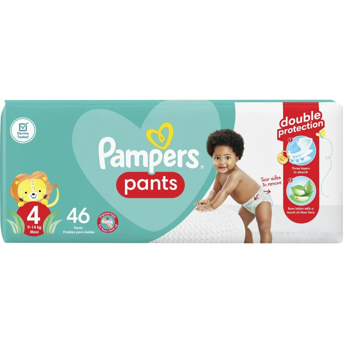 Pampers Active Baby Pants Size 4 Value Pack 46's
