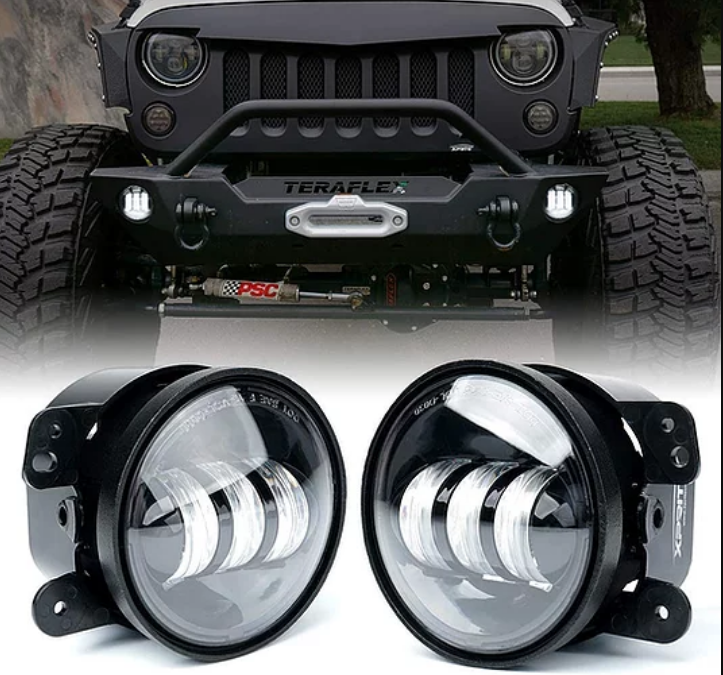 Jeep Wrangler 4″ Fog Light 30W w/o Halo Ring
