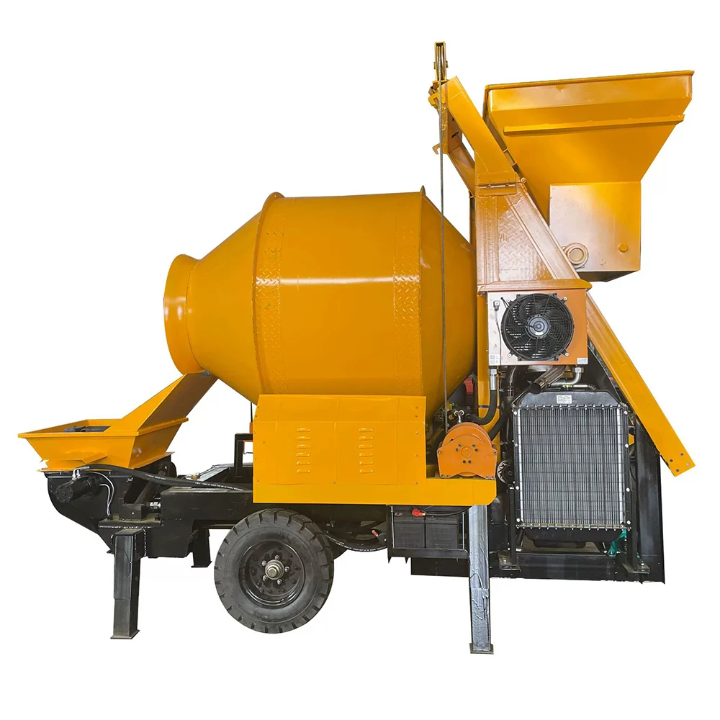 Diesel-Powered Concrete Mixer Pump with Motor Bearing 60m Vertical Reach 30M/H Productivity for Mixing Transport