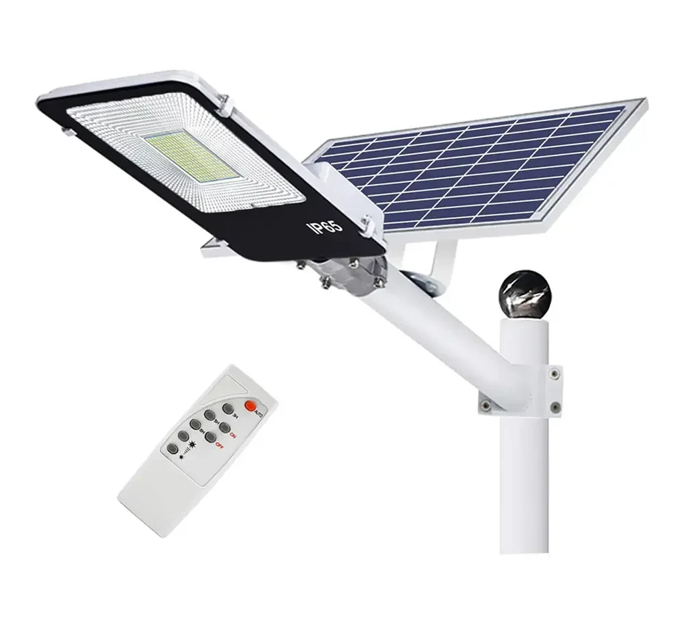 Solar Street Light With Remote & Short Pole 600W