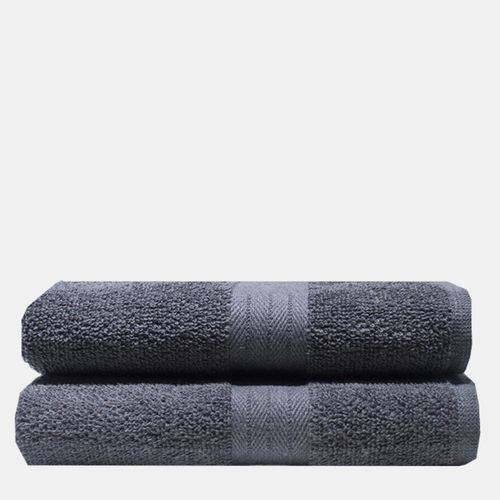Bunty Bunty's Recycled Yarn-Ocean 380GSM-Hand Towel 050x090cms(2Pc)-Steel Grey