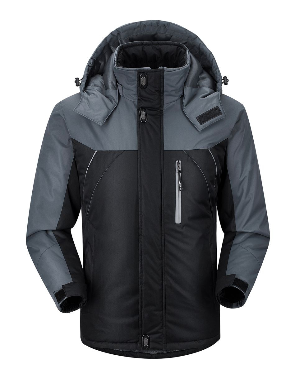 Men's Winter Hooded Jacket Windproof Warm Coat