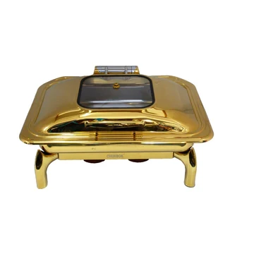 Chafing Dish - Lucile Gold Rectangle