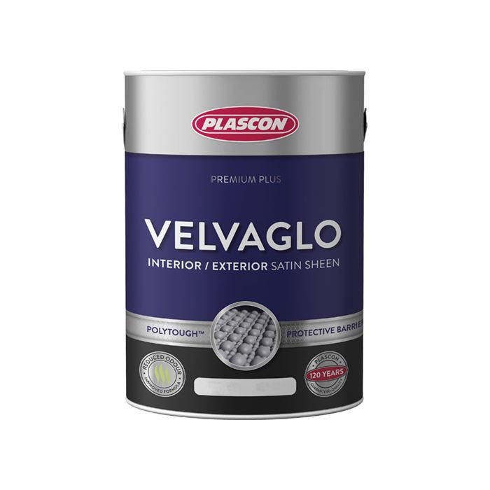 Plascon Velvaglo Non-Drip Enamel White 5L