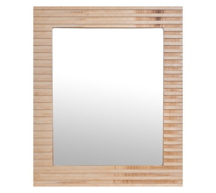 Lusso Valley Framed Door Mirror Cabinet Oak 500 x 120 x 605 mm