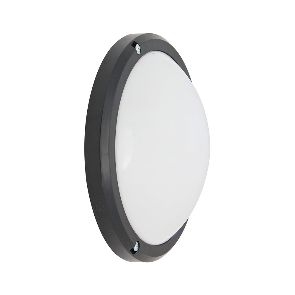 Eurolux ABS Bulkhead 270mm Black 1x15w