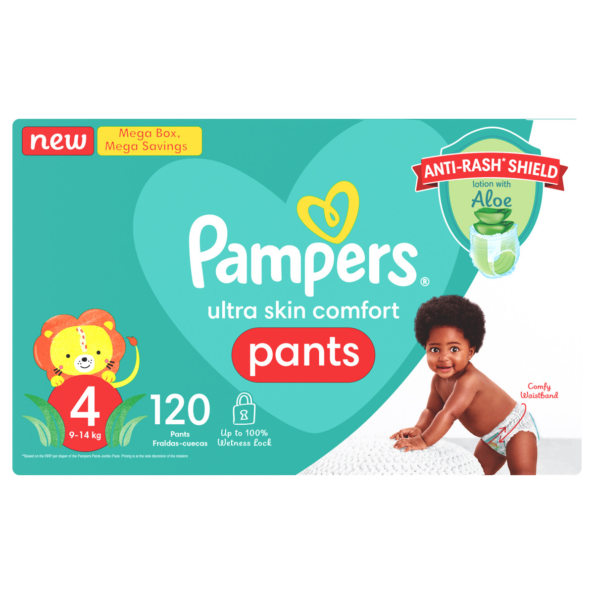 Pampers Active Pants Mega Box Size 4-120