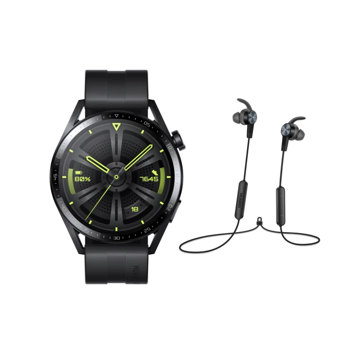 Huawei Watch GT 3 46mm Active Black Bundle